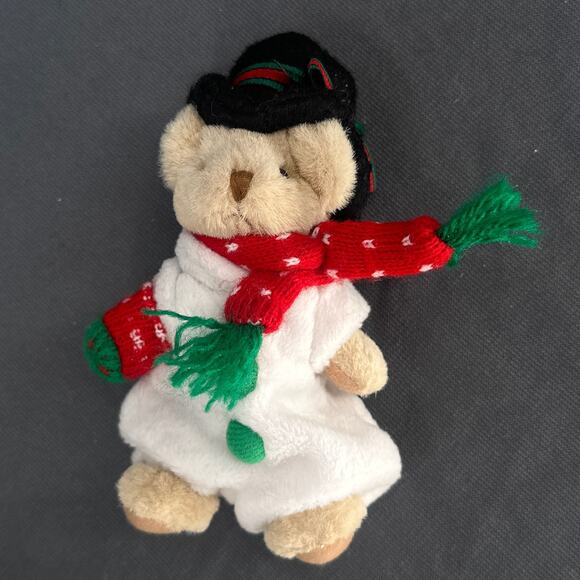 VTG Ganz Wee Bear Village Snowman Bear Pair Plush 1995 Kurt S Adler Christmas - Picture 8 of 12